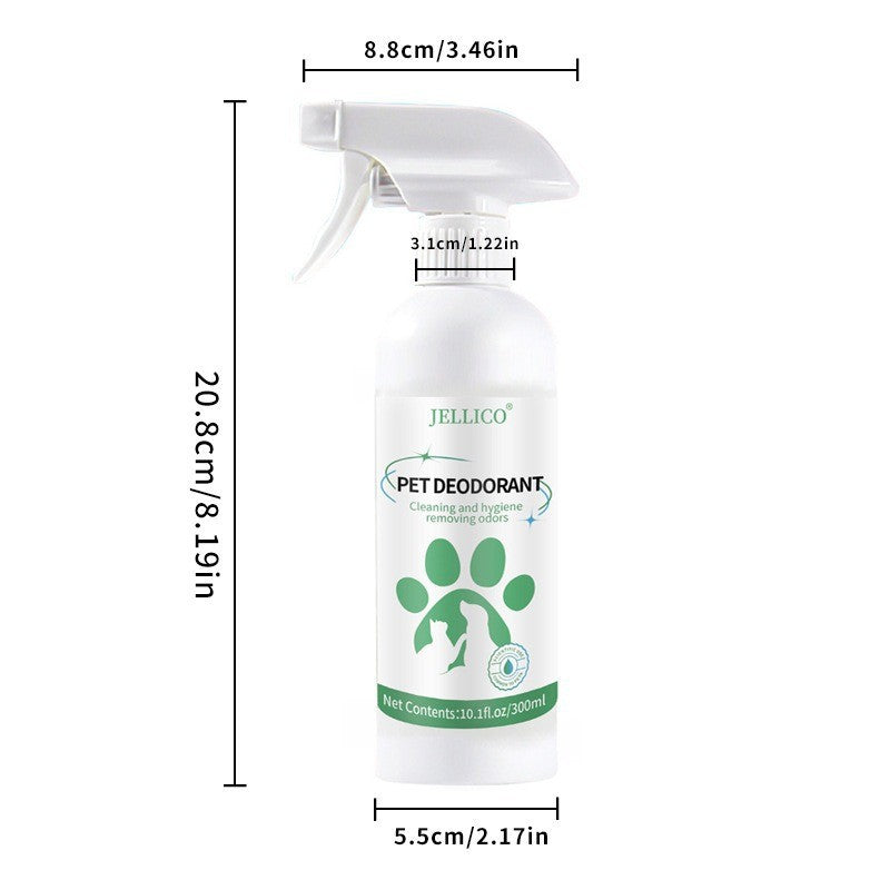 Pet Odor Eliminator Spray - Enzyme-Powered Stain & Smell Remover for Cat/Dog Urine