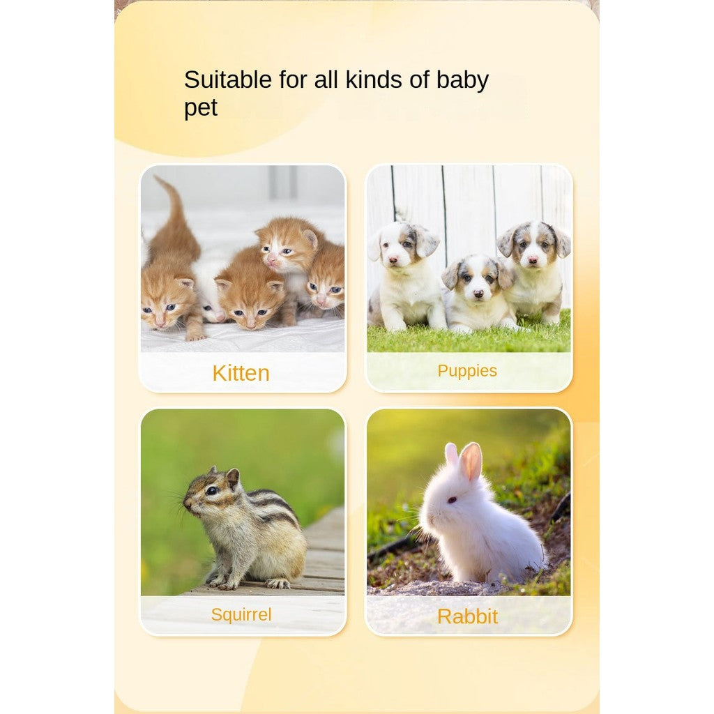 20ML Anti-Choke Pet Nursing Bottle - Newborn Kitten/Puppy Milk Feeder with Soft Silicone Nipple