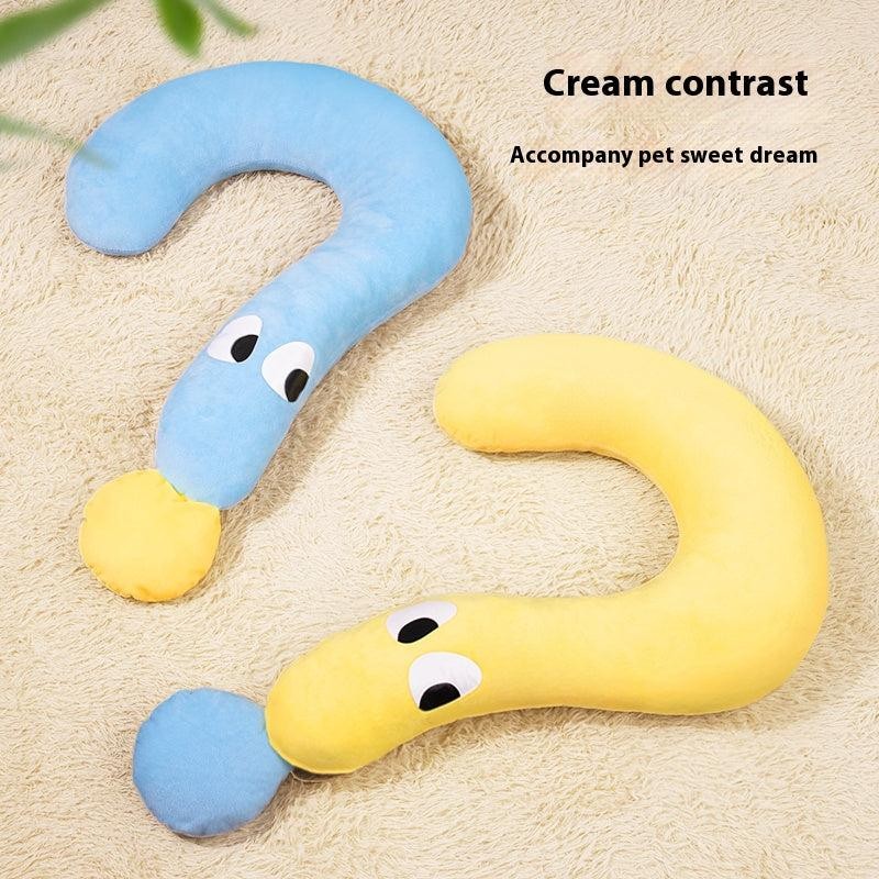 Kopipets Local Seller 55cm Cute Question Mark Pet Pillow Soft For Small Dog Cat Sleep Cushion