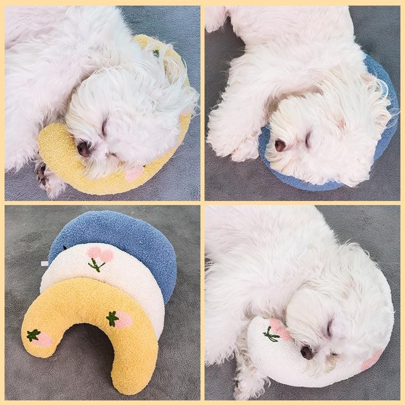 Kopipets Local Seller 27cm Soft Pet Pillow Pets Cute U Shape Cozy Sleeping Pillow for Kittens Beds