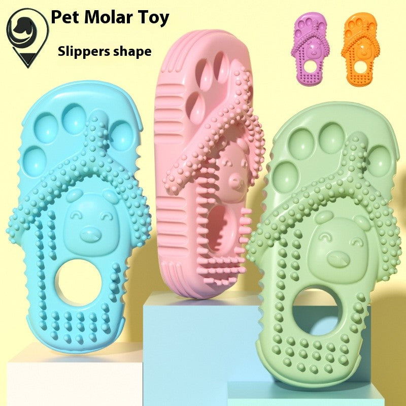 Kopipets Local Seller Pet Toy Durable TPR Double-Ring Slipper Chew Toy Dogs Teeth Cleaning