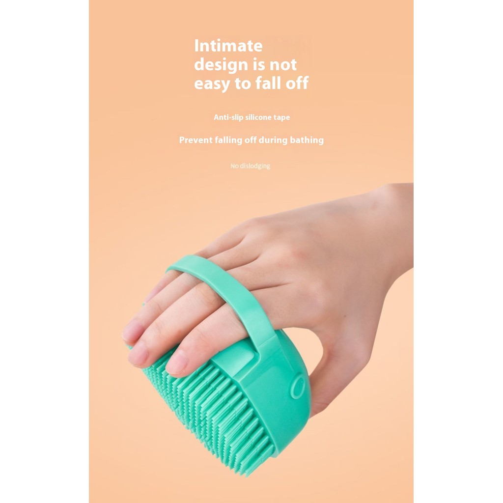 Kopipets Local Seller Pet Silicone Bath Brush Soft Bristles for Cats & Dogs Easy Bathing Experience