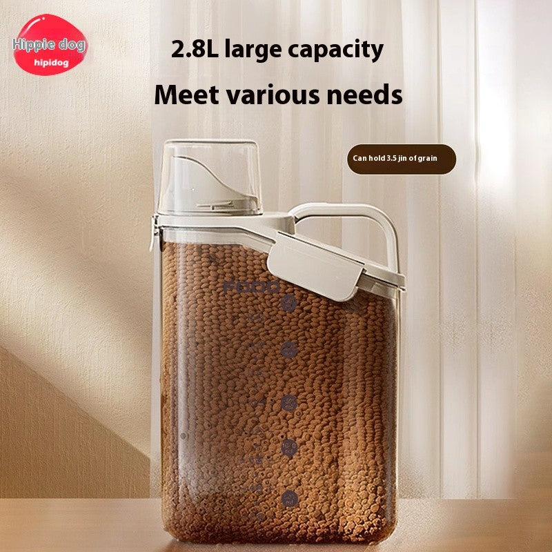 Kopipets Local Seller "2000ML Pet Food Storage Container - Moisture-Proof, Airtight, 2.6 lbs Capacity"
