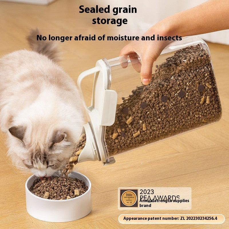 Kopipets Local Seller "2000ML Pet Food Storage Container - Moisture-Proof, Airtight, 2.6 lbs Capacity"