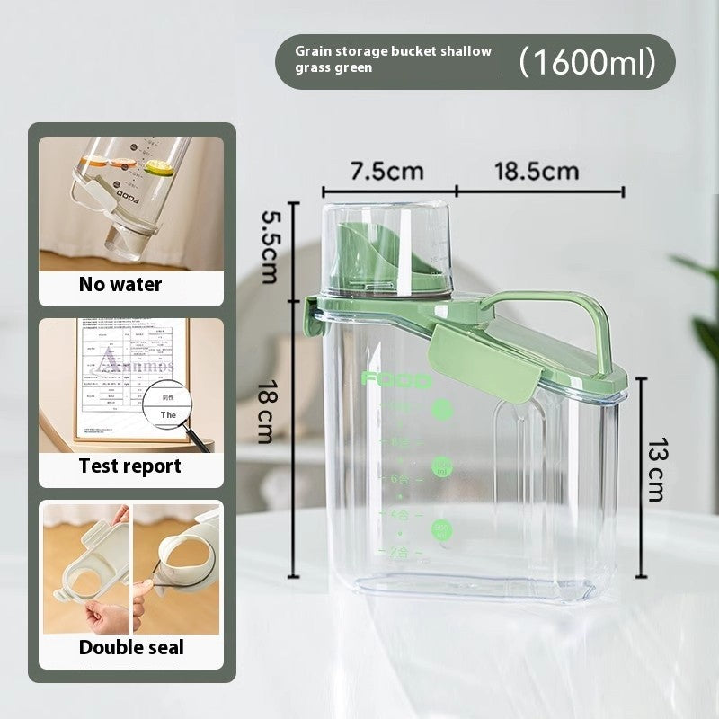 Kopipets Local Seller "2000ML Pet Food Storage Container - Moisture-Proof, Airtight, 2.6 lbs Capacity"
