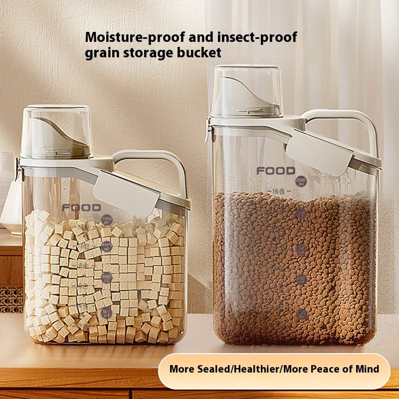 Kopipets Local Seller "2000ML Pet Food Storage Container - Moisture-Proof, Airtight, 2.6 lbs Capacity"