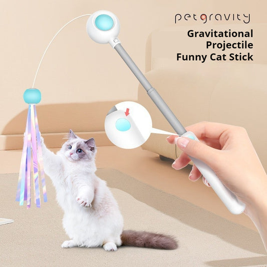 Kopipets Local Seller Multi-Function Cat Teaser Wand Adjustable Rod Retractable Laser Pointer