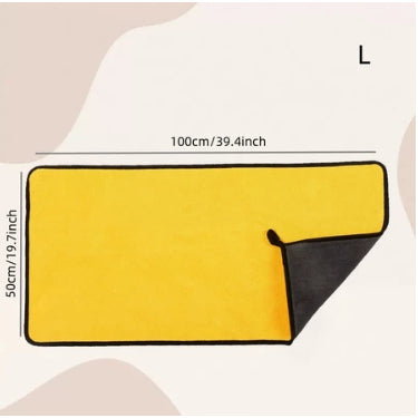 Kopipets Local Seller 50cmX100cm Full Body Coverage(Up to10kg) Pet Bath towel Super Absorbent