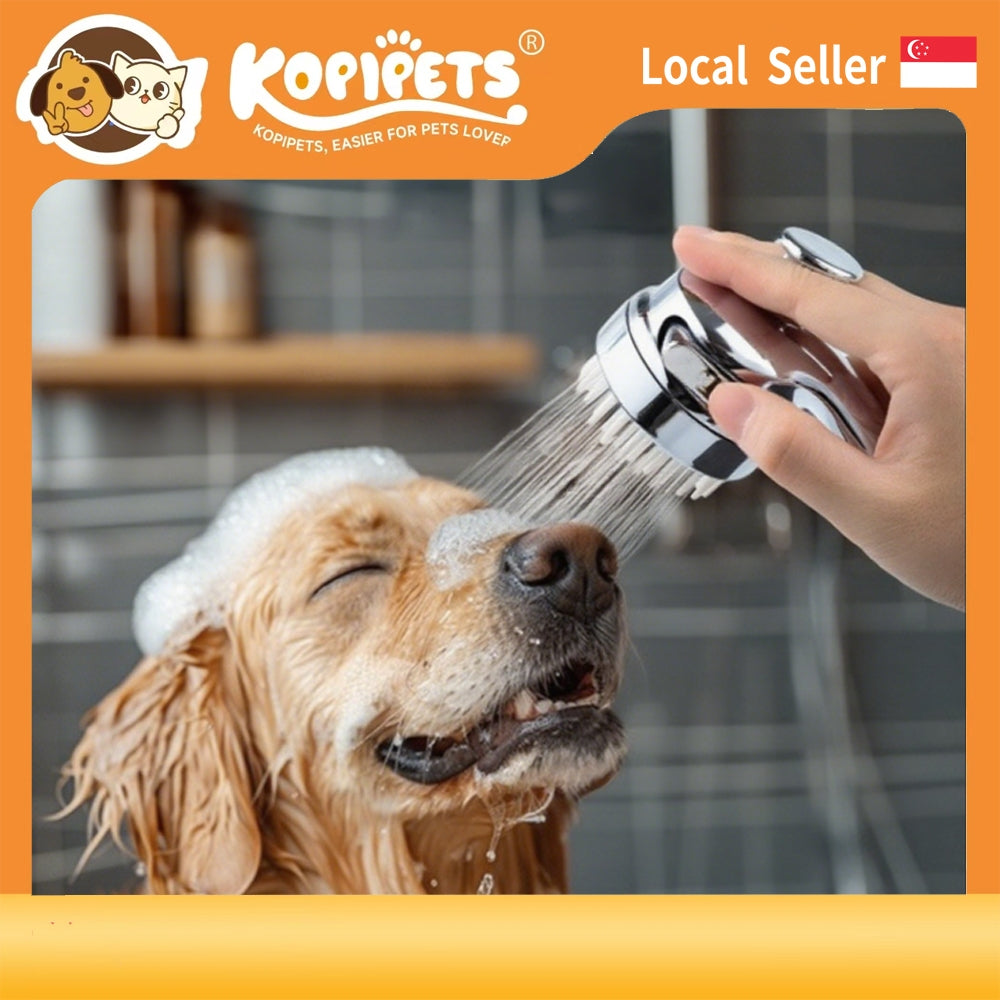 Pet Shower Spray Head - Pressure Boost & Massage for Dog/Cat Bathing