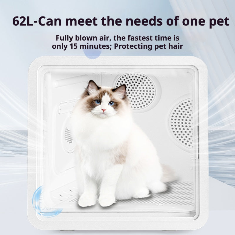Pet Dryer Box 2nd Gen Cat Dog Drying Cabin | Quiet | 1-Year SG Support | Can Use As Pet Bed