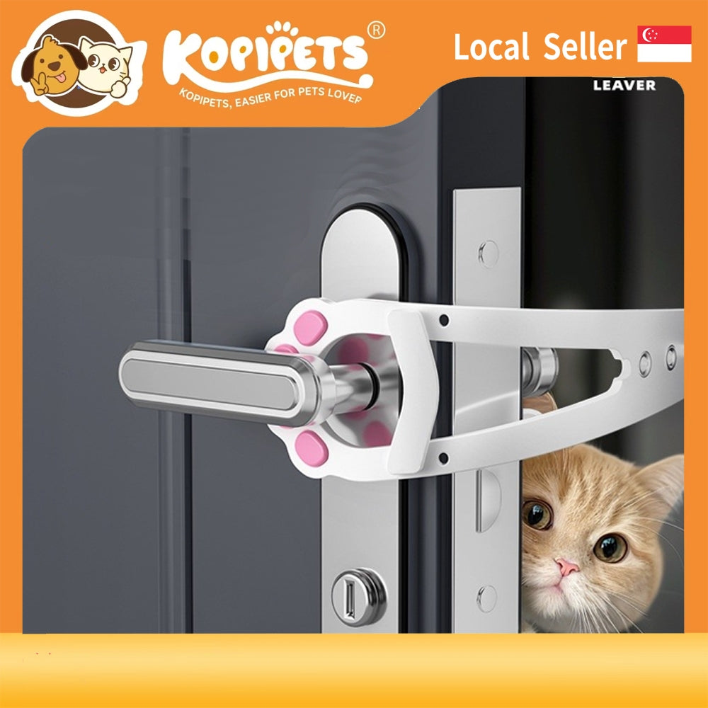 No-Drill Pet Door Stopper - Adjustable Gap Holder for Cats & Small Dogs, Lets Pets Move Freely