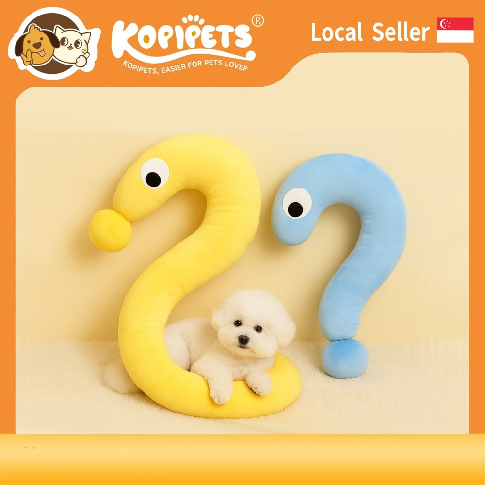 Kopipets Local Seller 55cm Cute Question Mark Pet Pillow Soft For Small Dog Cat Sleep Cushion