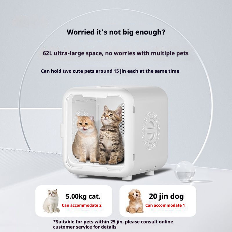 Pet Dryer Box 2nd Gen Cat Dog Drying Cabin | Quiet | 1-Year SG Support | Can Use As Pet Bed