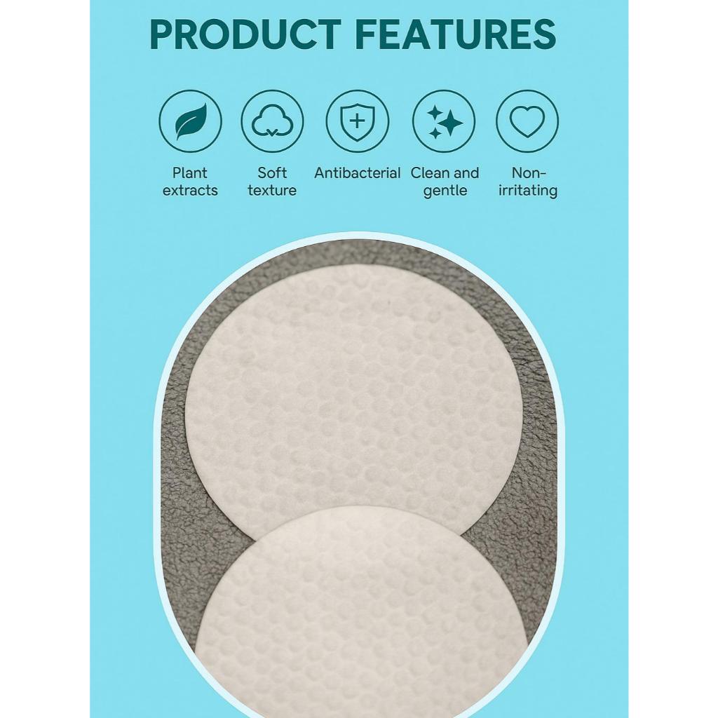 Kopipets Pet Eye Wet Wipes 120pcs – Plant Extracts, Antibacterial, Gentle Formula for Dogs & Cats