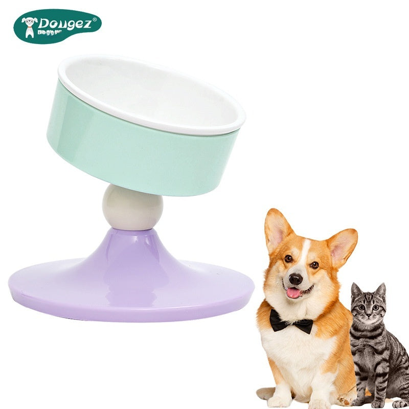 Stylish Ceramic Animal-Shaped Pet Food Bowl