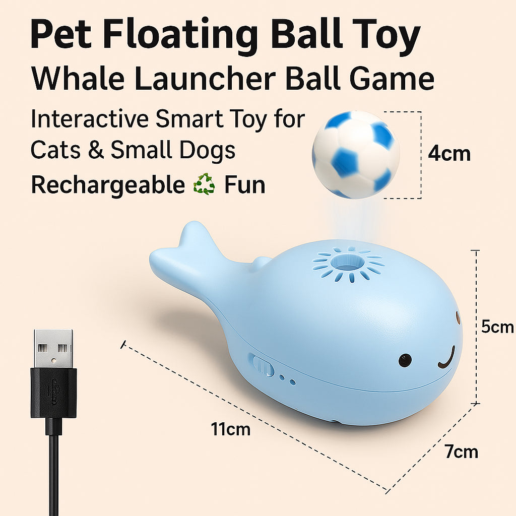 Kopipets Local Seller Pet toy Pet Floating Ball Toy With 2 Free Ball Cat Dog Rechargeable Games