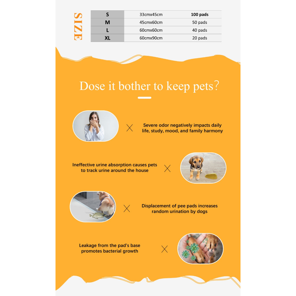 Kopipets Local Seller 1408g Activated Charcoal Pee Pads Super Absorbent 4-Side Adhesive Floor-Safety