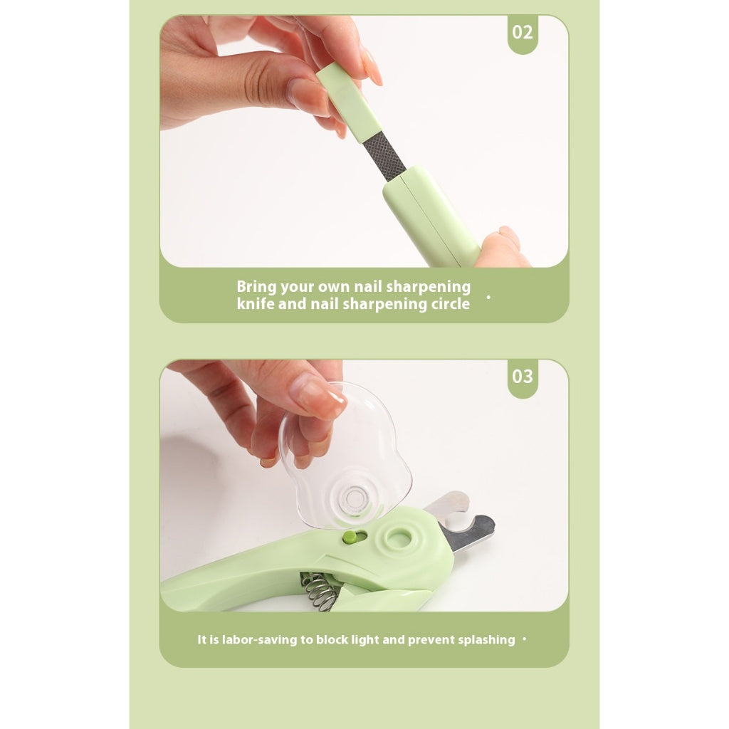 Kopipets Local Seller LED Pet Nail Clipper with Safety Guard&Transparent Case Sharp Safe&Ergonomic