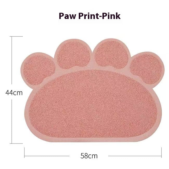 Kopipets Local Seller Paw-Shaped Cat Litter Mat Non-Slip with Built-in Litter Filter Easy Clean&Trap