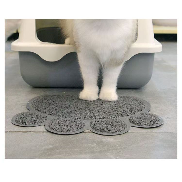 Kopipets Local Seller Paw-Shaped Cat Litter Mat Non-Slip with Built-in Litter Filter Easy Clean&Trap