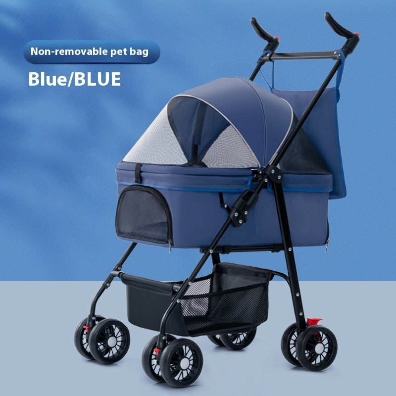 Kopipets Local Seller 3-in-1 Foldable Pet Stroller with Detachable Carrier Lightweight Portable