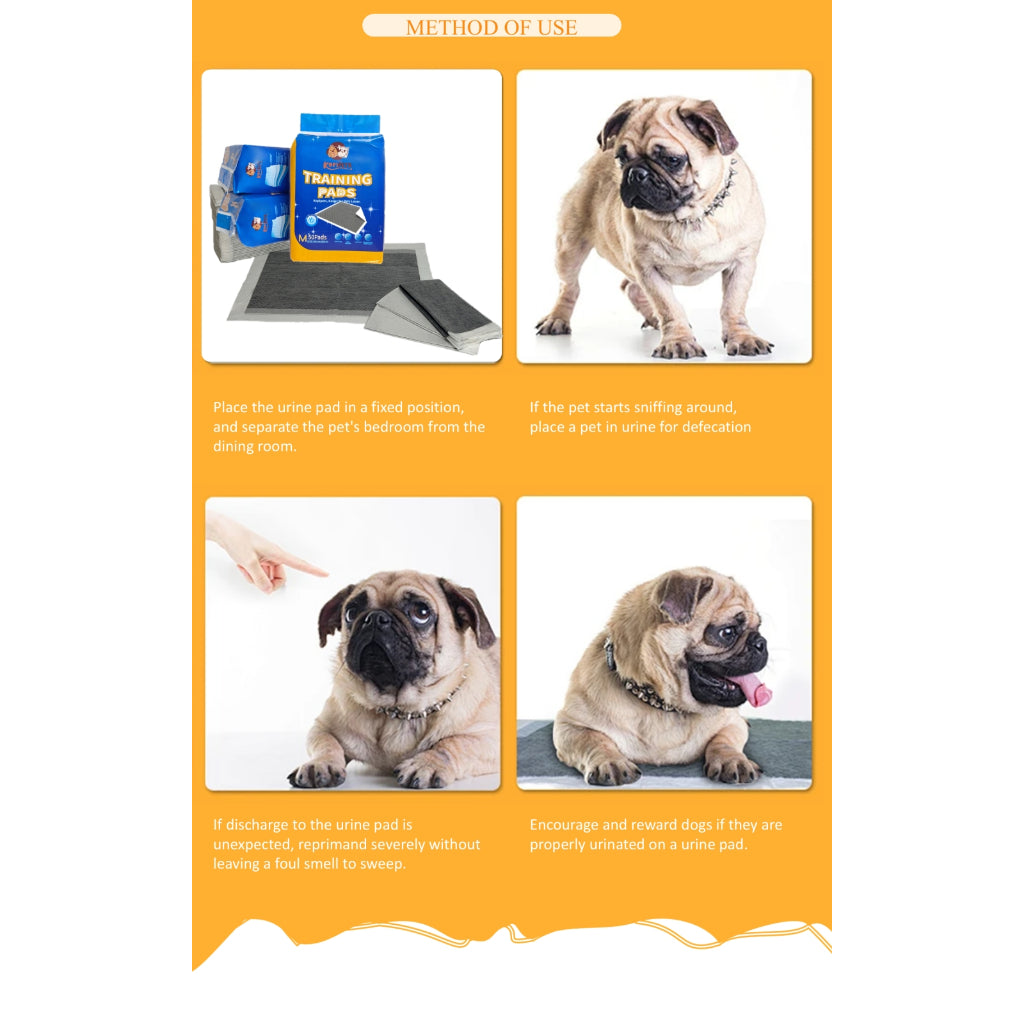 Kopipets Local Seller 1408g Activated Charcoal Pee Pads Super Absorbent 4-Side Adhesive Floor-Safety
