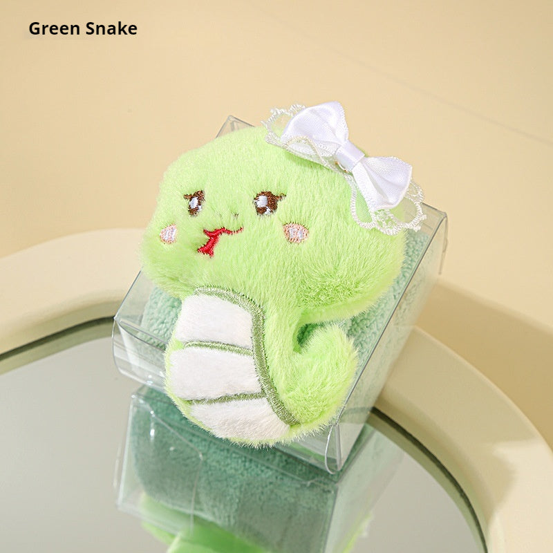 Kopipets - Cute Animal Coral Fleece Hand Towel Hanging Absorbent Washcloth Soft Baby Home Gift Towel Set