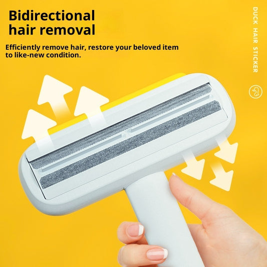 Kopipets Yellow Duck Pet Hair Remover Reusable Roller Lint Cleaner for Sofa, Bed & Carpet