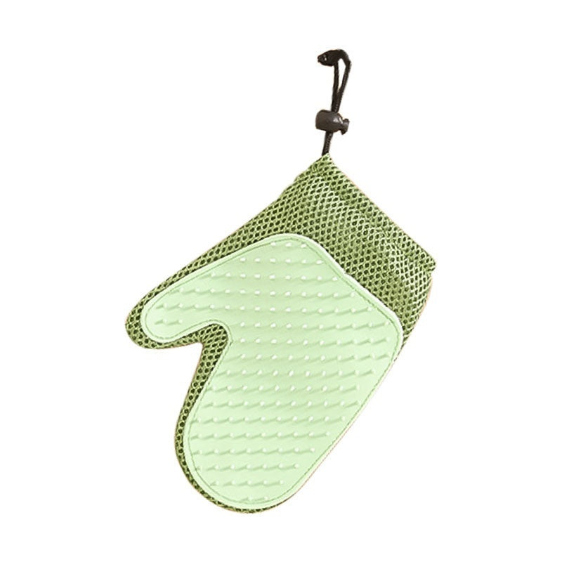 Kopipets Pet Grooming Glove | Double-Sided Rubber Hair Removal & Massage Mitt | Pet Hair Cleaner for Cats, Dog