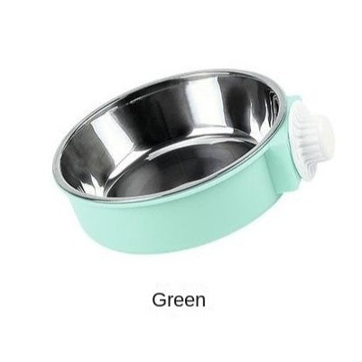 Kopipets Anti-tip stainless steel Pet Bowl-non-slip hanging dog/cat food & water dish