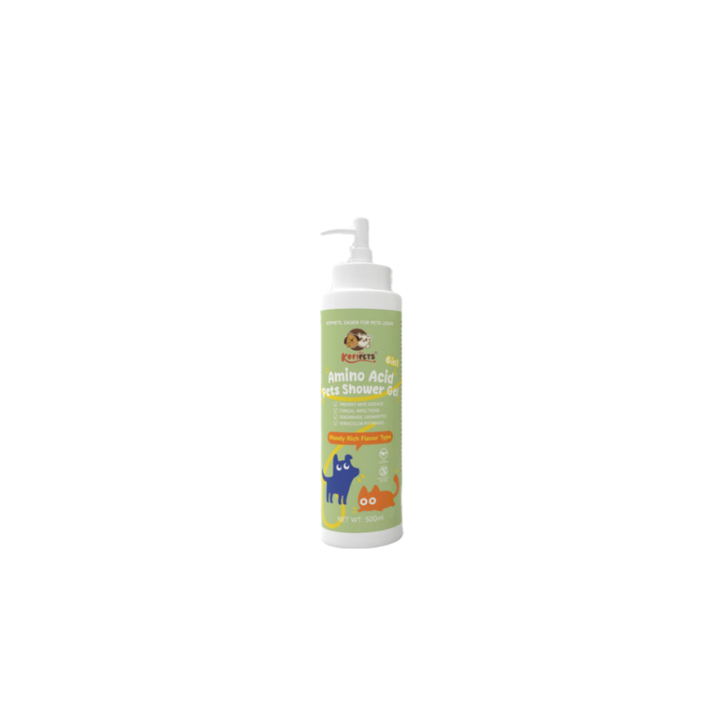 Kopipets Amino Acid Pet Shampoo 500ml|Nourishes Coat, Soft & Shiny, Reduces Tangles, Boosts Fluffiness & Elasticity