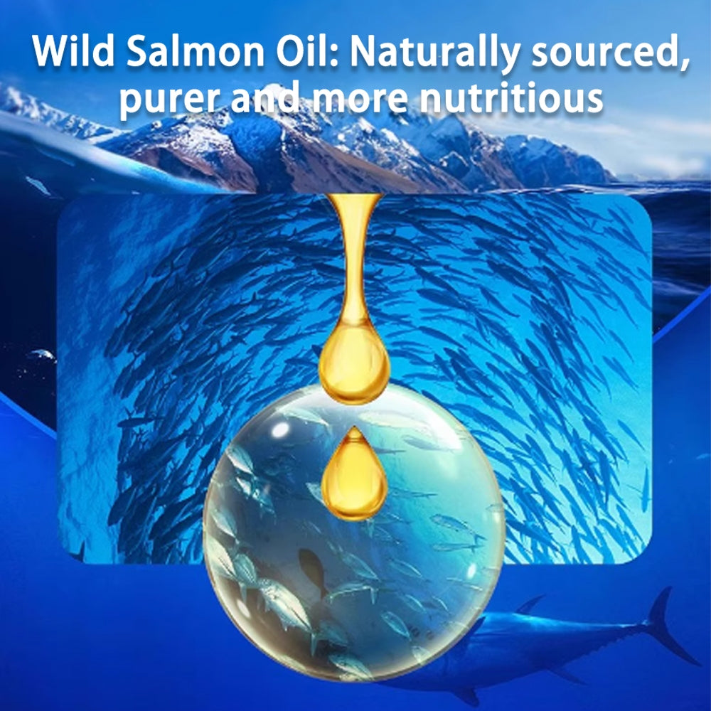 Kopipets Salmon Oil for Dogs & Cats Omega-3 DHA & EPA Shiny Coat Less Shedding Joint & Heart Health