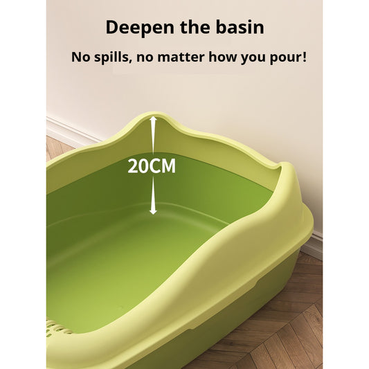 Kopipets Cat litter box large cat toilet open anti-splash cat litter box