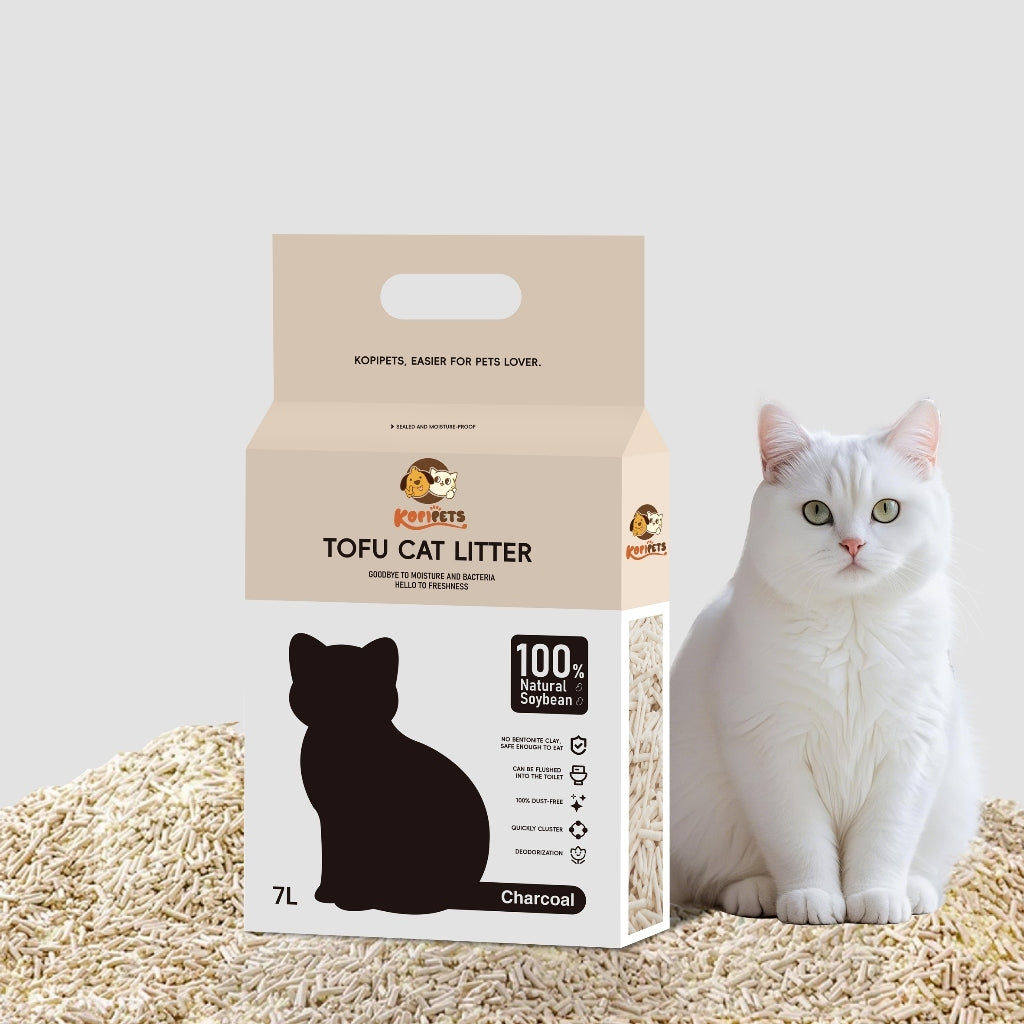 Kopipets SG No.1 Safest 100% Natural Tofu Cat Litter 2.1kg Hypo 1.5 mm Soya Pellets Dust-Free Flush