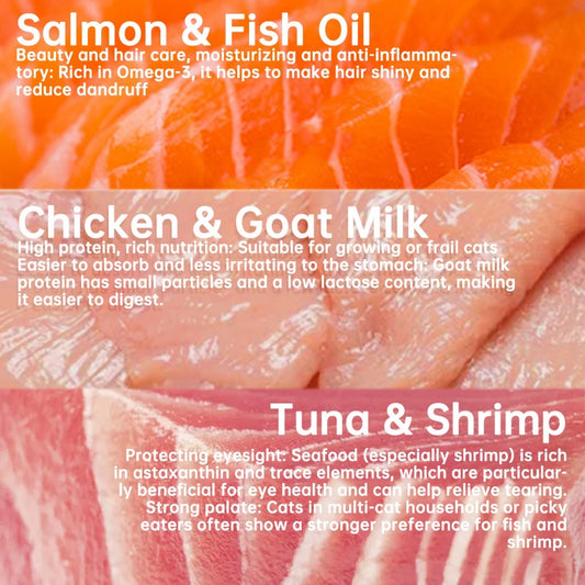 Kopipets 30pcs Value Pack Creamy Cat Treats Cats Love It Tuna|Salmon|Chicken High Protein Halal Certified