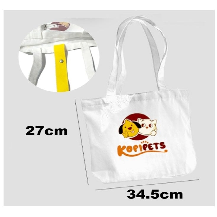 Kopipets Foldable Bag Cartoon Canvas Bag | 2025 New Large Shoulder Bag | Premium Fabric | HandBag