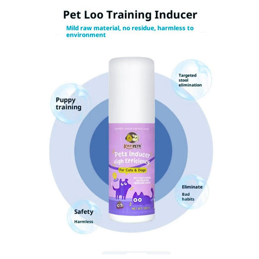 KOPIPETS 100ml High Efficiency Pets Inducer Spray – Safe & Eco-Friendly Toilet Training for Cats & Dogs