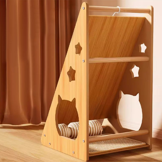 Kopoipets Vertical Sisal Cat Scratcher Board Wall Leaning Cat Scratch Pad Durable Cat Claw Toy Anti-Shed