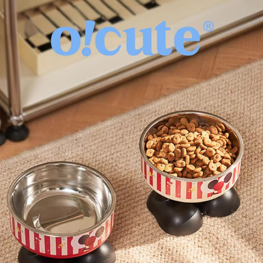 Kopipets Adjustable Elevated Pet Bowl Stand Anti-Tip Stainless Steel Dog Cat Feeding Table Neck Protection Set