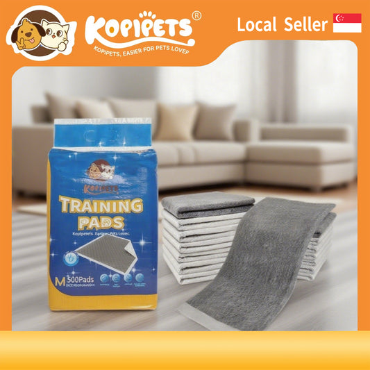 Kopipets Local Seller 1408g Activated Charcoal Pee Pads Super Absorbent 4-Side Adhesive Floor-Safety