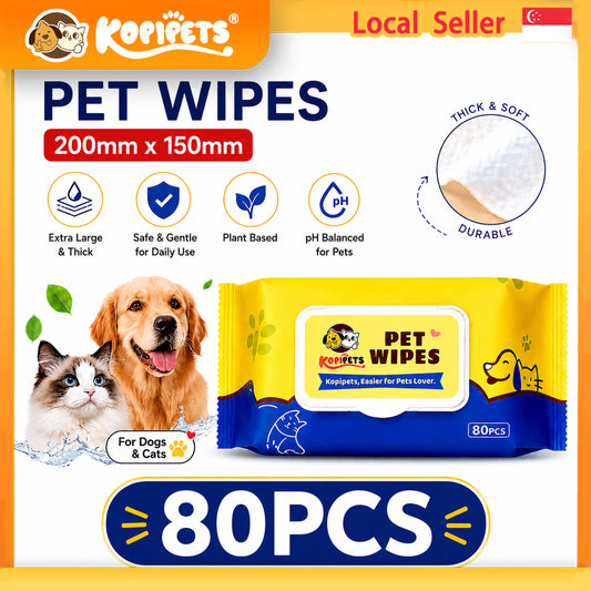 Kopipets Pet Wet Wipes 200x150mm 80pcs