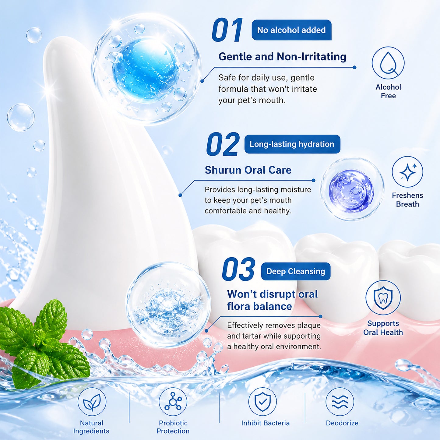 Kopipets Probiotic Mouthwash Water 300ml