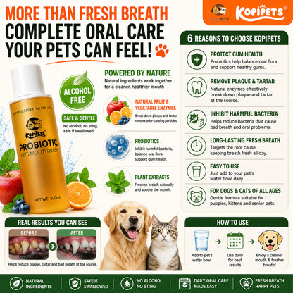 Kopipets Probiotic Mouthwash Water 300ml