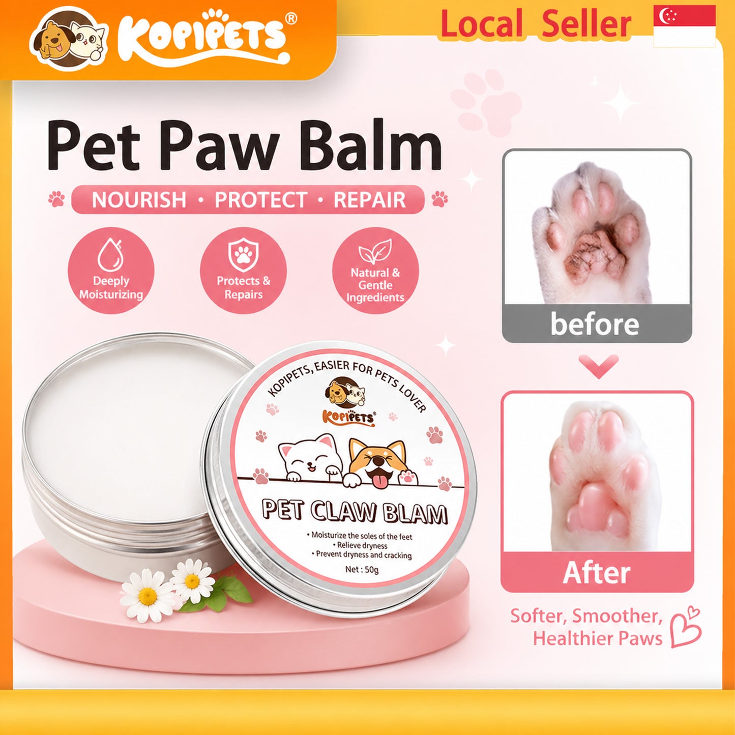 Kopipets Pet Paw Balm 50g