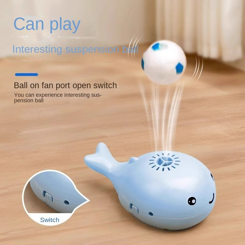 Whale-Shaped Floating Cat Toy - Electric Self-Moving Interactive Ball, Auto-Rotation & Bouncing