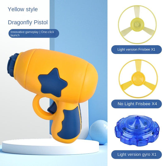 6-in-1 Self-Play Cat Toys Set – LED Spinner, Flying Disc & Auto-Launch Dragonfly |