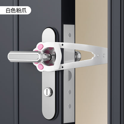 No-Drill Pet Door Stopper - Adjustable Gap Holder for Cats & Small Dogs, Lets Pets Move Freely