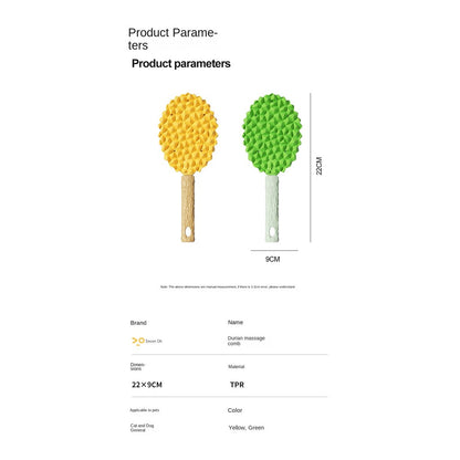 2-in-1 Pet Grooming Brush - Massage & Deshedding Tool for Cats, Removes Loose Fur with Comfort