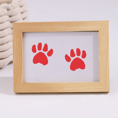 Paw Print Keepsake Kit - Capture Pet's Paw & Nose Prints | Frameable Memorial Gift | No-Mess Ink Pad