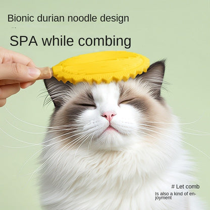 2-in-1 Pet Grooming Brush - Massage & Deshedding Tool for Cats, Removes Loose Fur with Comfort